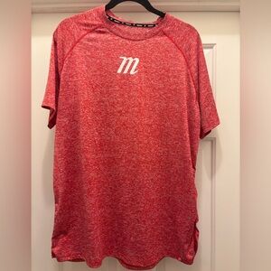 MARUCCI | Heathered Red Athletic Shirt Size Large